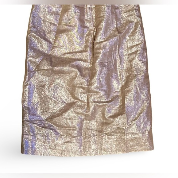 WALTER SIZE 6 🍒CHAMPAGNE GOLD JEWEL COLLARED SILK DRESS FULLY LINED CLASP FRONT - Picture 7 of 12